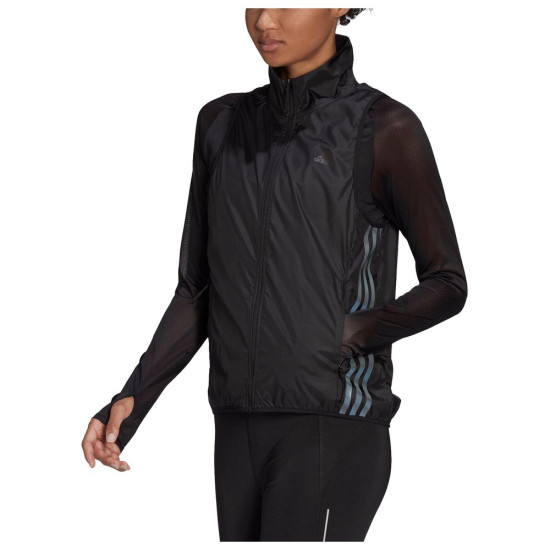 Adidas Γυναικείο γιλέκο Run Icon 3-Stripes Running Wind Vest